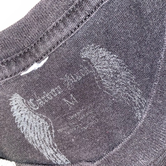 Skull with Wings Black T-Shirt - Picture 8 of 10